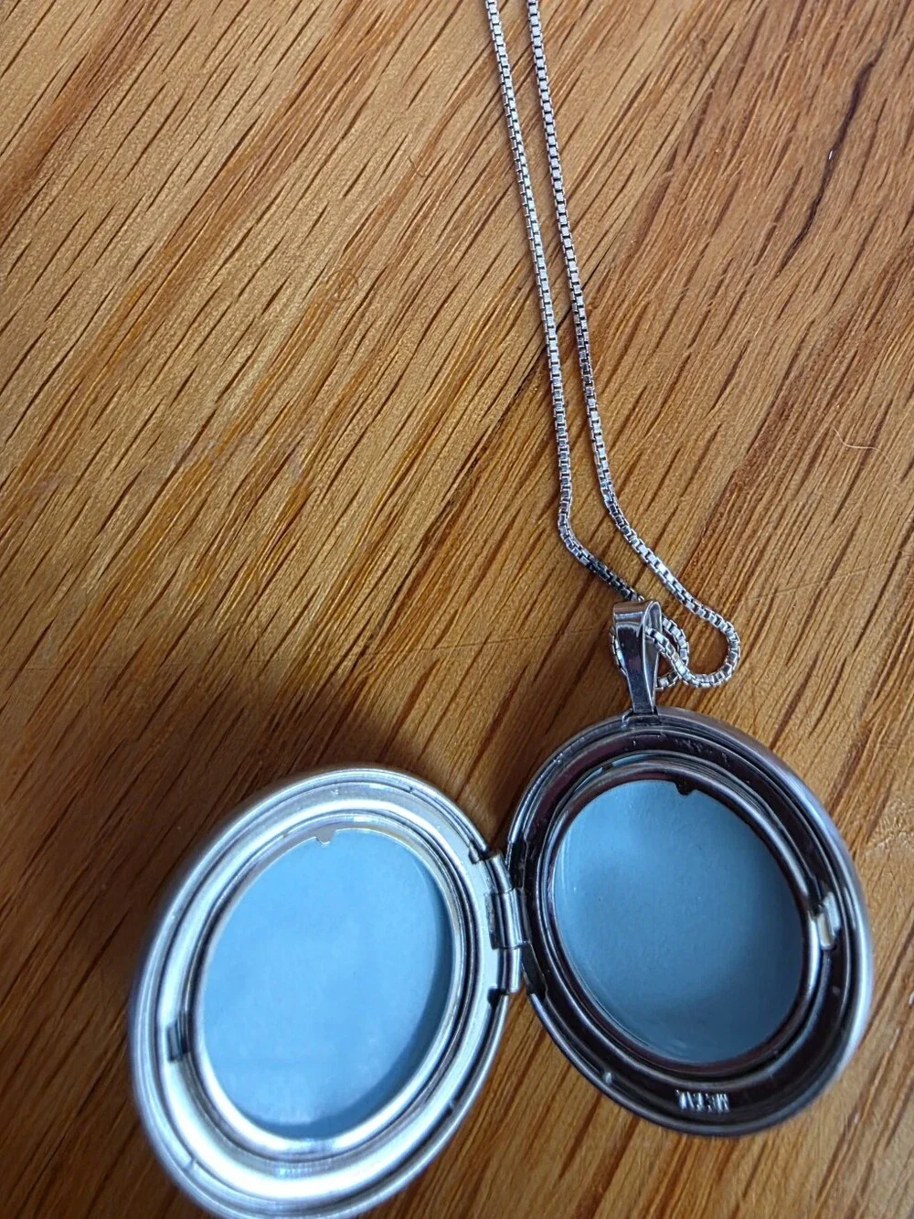 Silver Paw Print Locket 24in Necklace.
